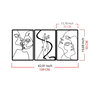 Wallity The Unity Of Love Escultura de Pared Negra